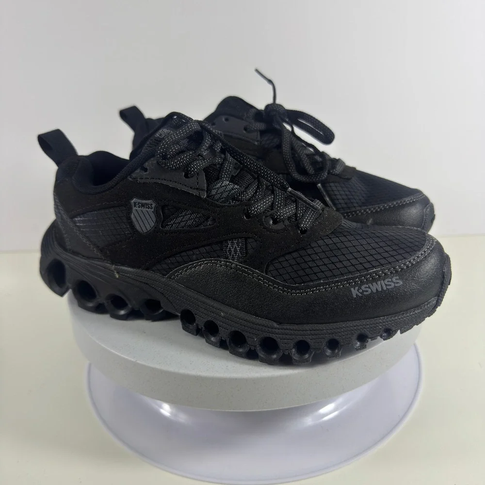 K-Swiss Tubes Comfort 200 Womens Black Athletic Training Shoes Sneakers 4.5